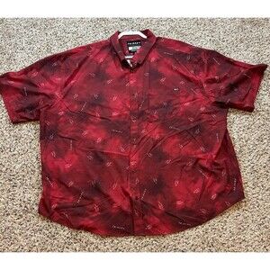 Rsvlts Friends "The One with Ross & Rachel" Button Down Red Shirt 4XL